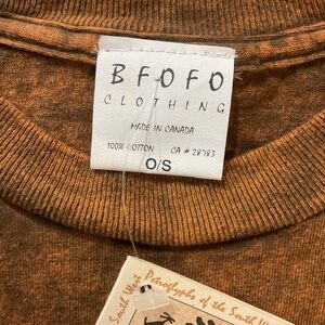 NWT BFOFO Clothing Petroglyph Tee 90s- Acid Wash O/S- made in CANADA